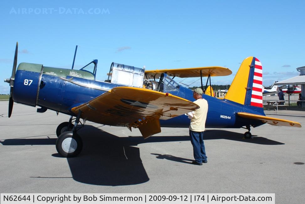 N62644, 1942 Consolidated Vultee BT-13 C/N 79-1287, MERFI fly-in, Urbana, Ohio