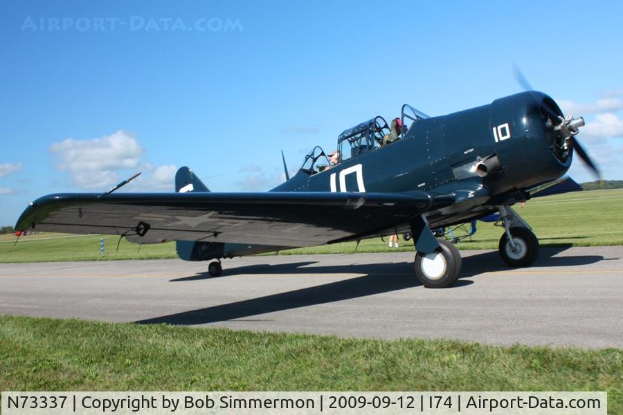 N73337, 1951 North American T-6G Texan C/N 168-451, MERFI fly-in, Urbana, Ohio