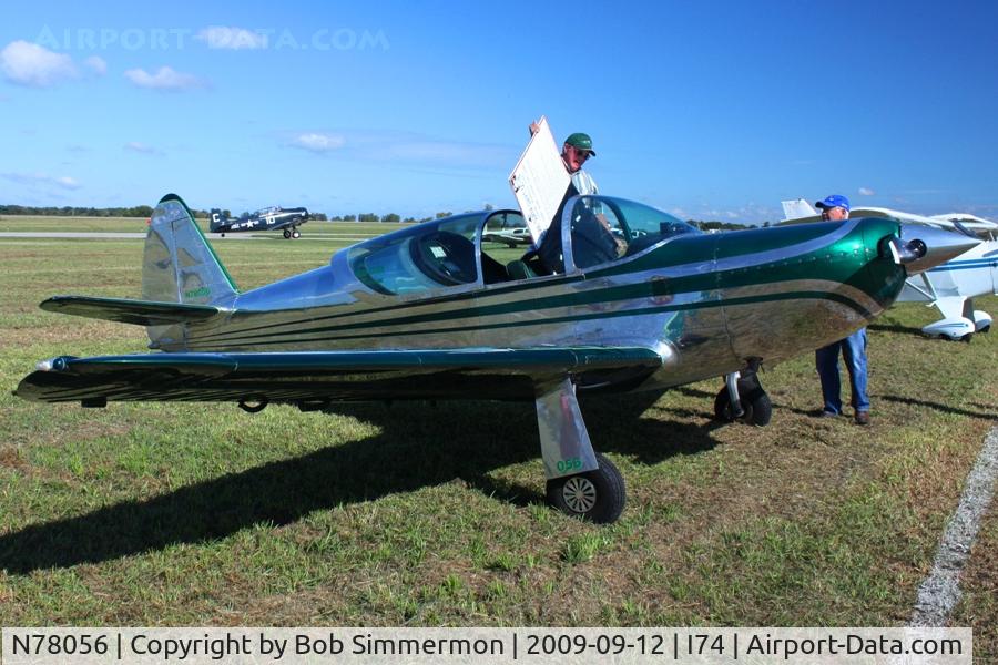 N78056, 1947 Temco GC-1B Swift C/N 2056, MERFI fly-in, Urbana, Ohio