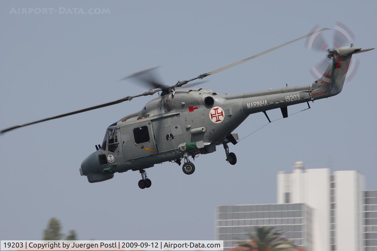 19203, 1993 Westland Super Lynx Mk.95 C/N 375, Red Bull Air Race Porto 2009 - Portugal Navy - Westland WG-13 Lynx Mk95