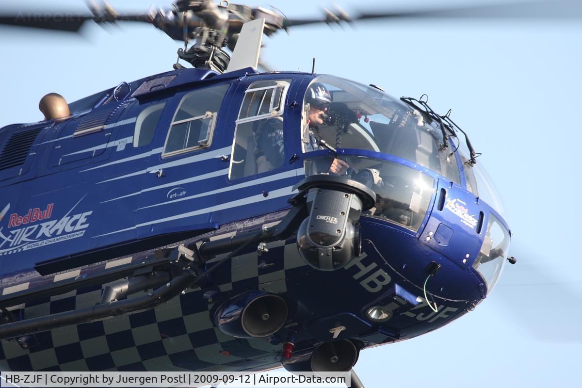 HB-ZJF, 1971 MBB Bo-105CBS-4 C/N S-13, Red Bull Air Race Porto 2009 - Messerschmitt BO105 S