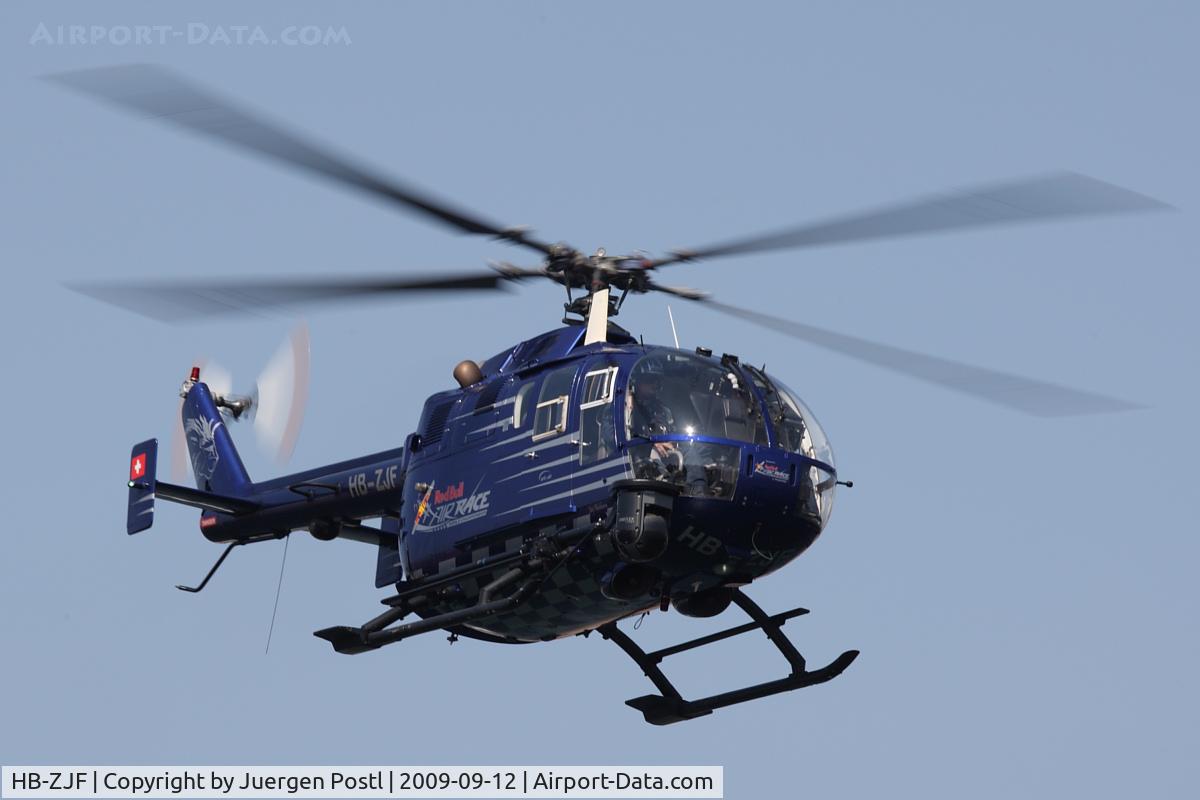 HB-ZJF, 1971 MBB Bo-105CBS-4 C/N S-13, Red Bull Air Race Porto 2009 - Messerschmitt BO105 S