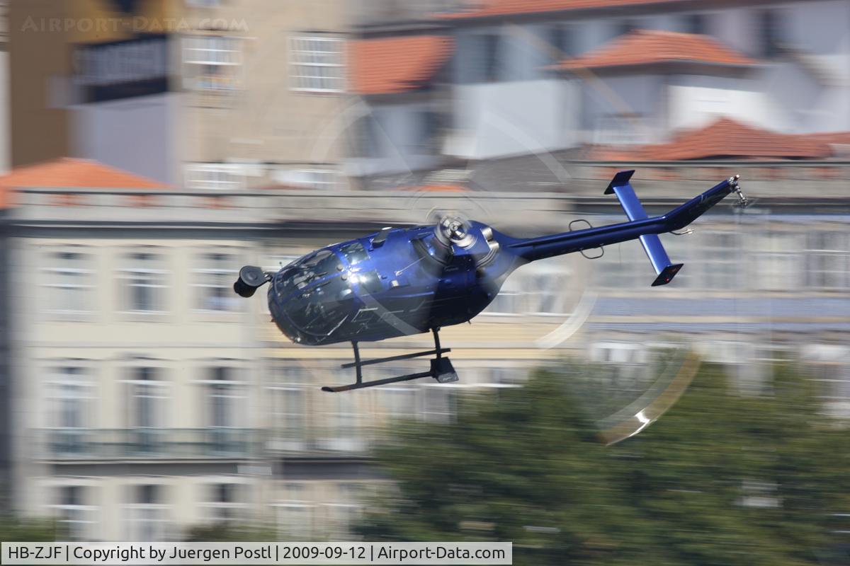 HB-ZJF, 1971 MBB Bo-105CBS-4 C/N S-13, Red Bull Air Race Porto 2009 - Messerschmitt BO105 S