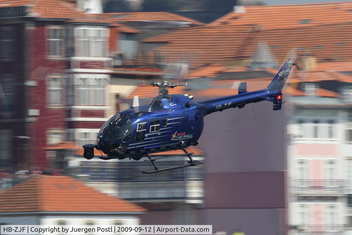 HB-ZJF, 1971 MBB Bo-105CBS-4 C/N S-13, Red Bull Air Race Porto 2009 - Messerschmitt BO105 S