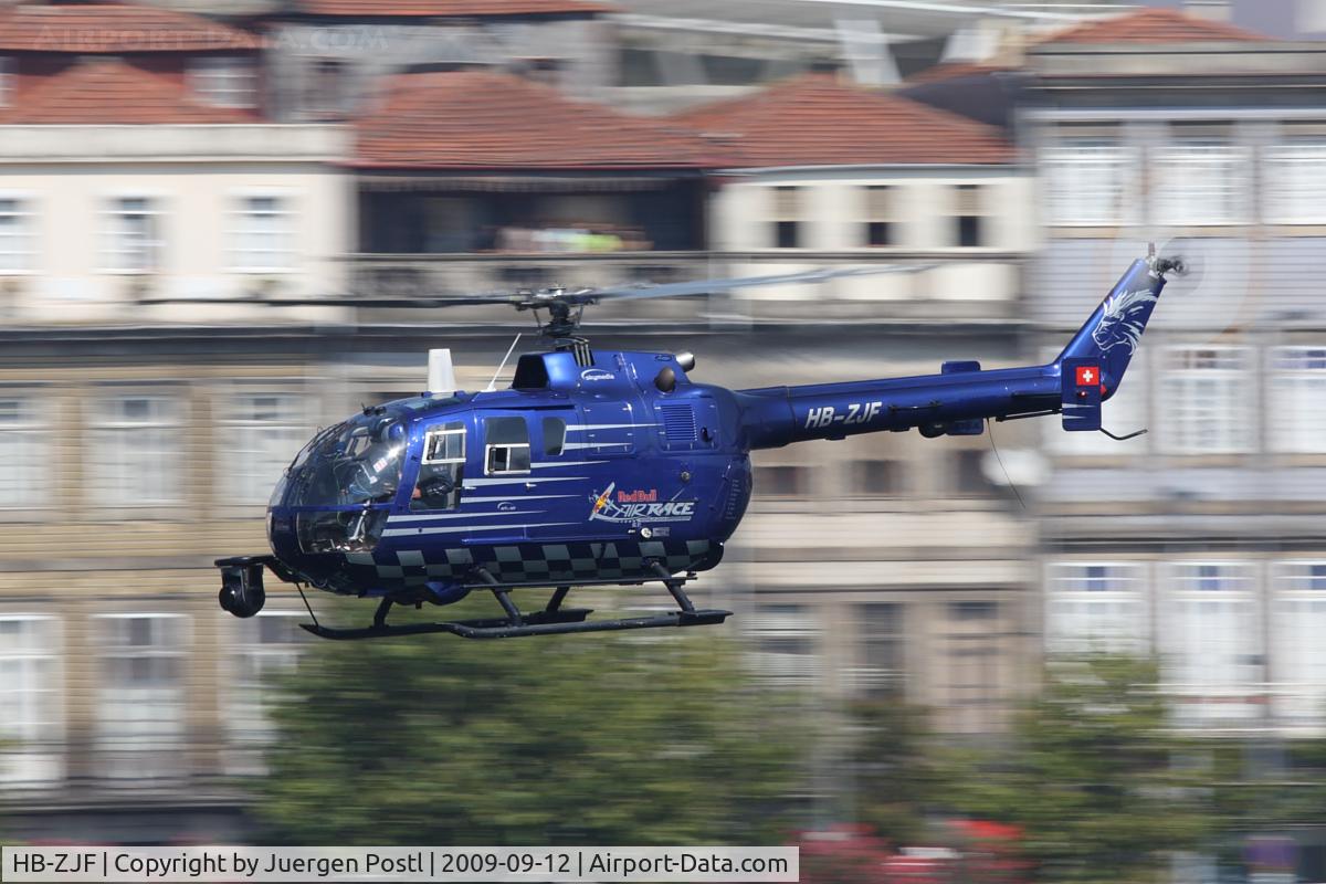 HB-ZJF, 1971 MBB Bo-105CBS-4 C/N S-13, Red Bull Air Race Porto 2009 - Messerschmitt BO105 S