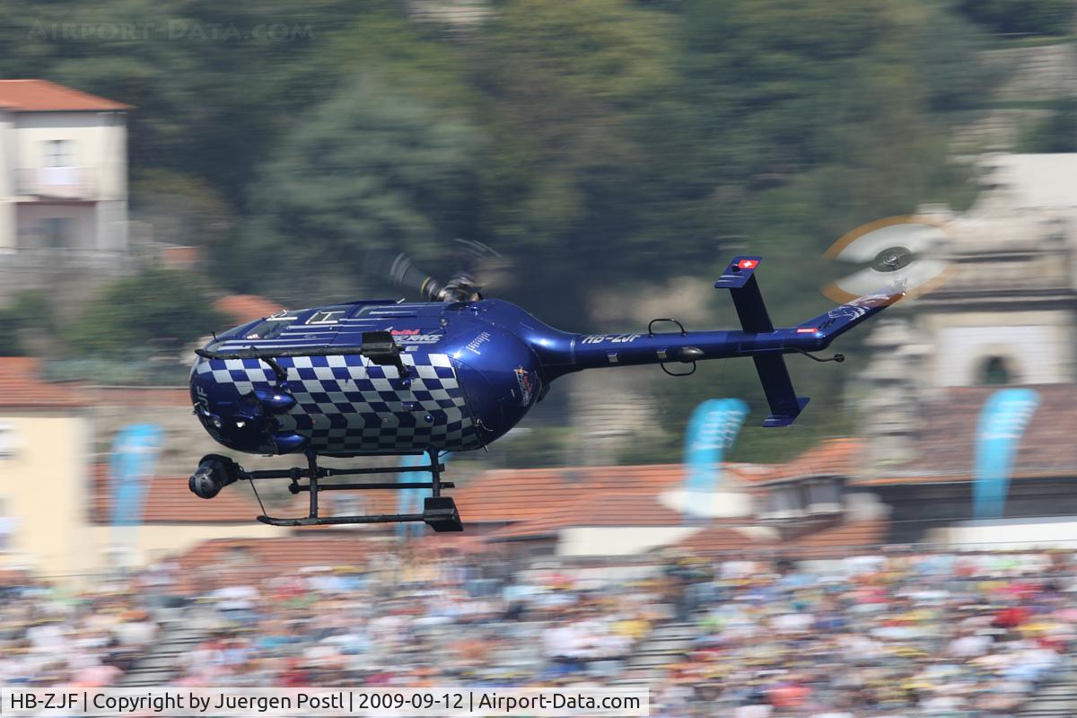 HB-ZJF, 1971 MBB Bo-105CBS-4 C/N S-13, Red Bull Air Race Porto 2009 - Messerschmitt BO105 S