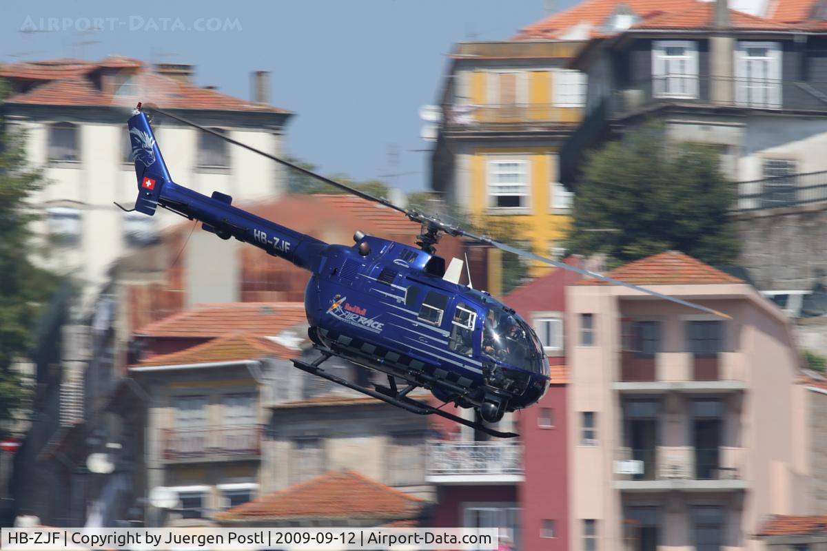HB-ZJF, 1971 MBB Bo-105CBS-4 C/N S-13, Red Bull Air Race Porto 2009 - Messerschmitt BO105 S