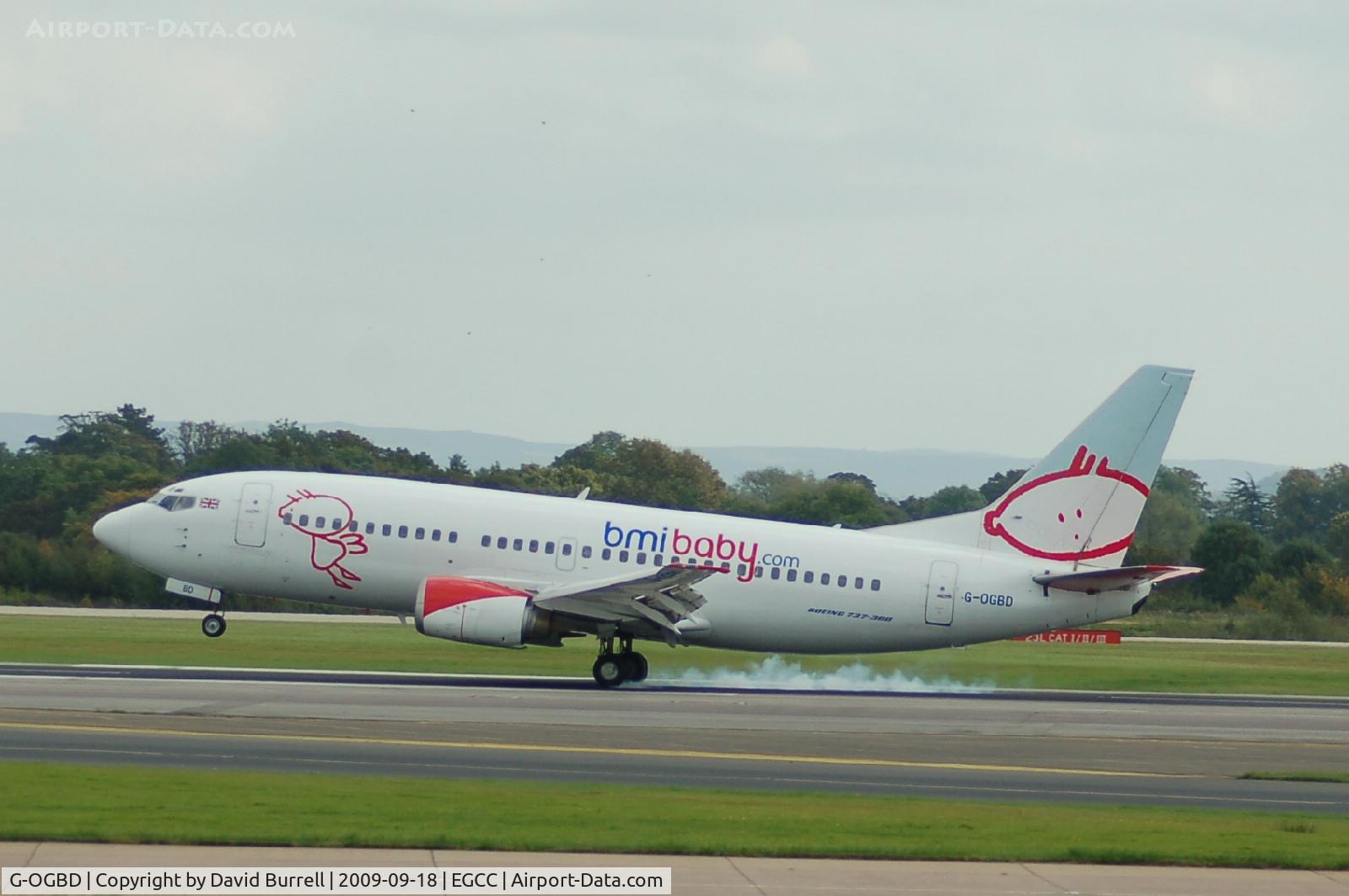 G-OGBD, 1995 Boeing 737-3L9 C/N 27833, BMI Baby - Boeing 737-3L9 - Landing