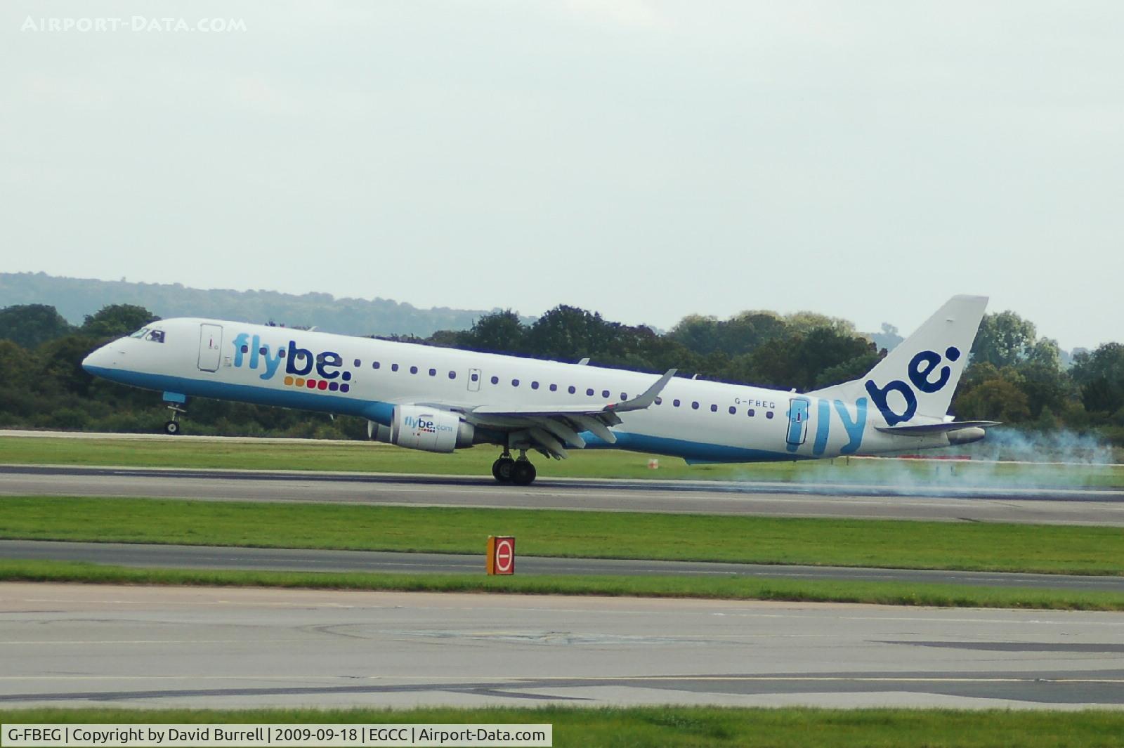 G-FBEG, 2007 Embraer 195LR (ERJ-190-200LR) C/N 19000120, Flybe - ERJ 190-200LR - Landing