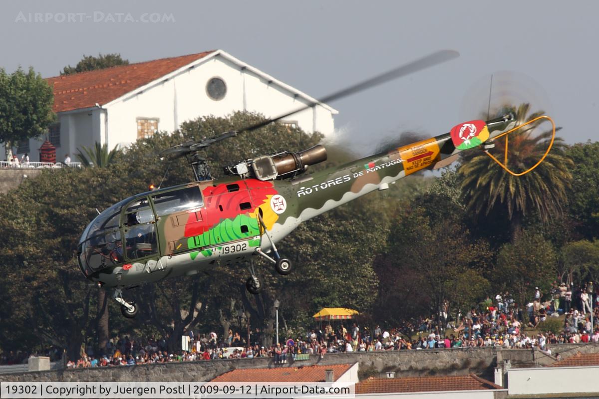 19302, Sud SE-3160 Alouette III C/N 1573, Red Bull Air Race Porto 2009 - Portugal Air Force - Sud SE-3160 Alouette III