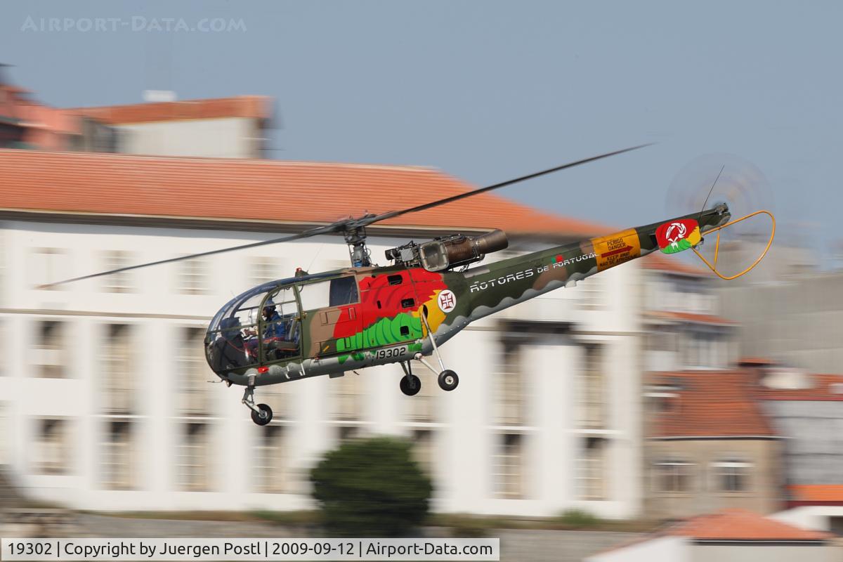 19302, Sud SE-3160 Alouette III C/N 1573, Red Bull Air Race Porto 2009 - Portugal Air Force - Sud SE-3160 Alouette III