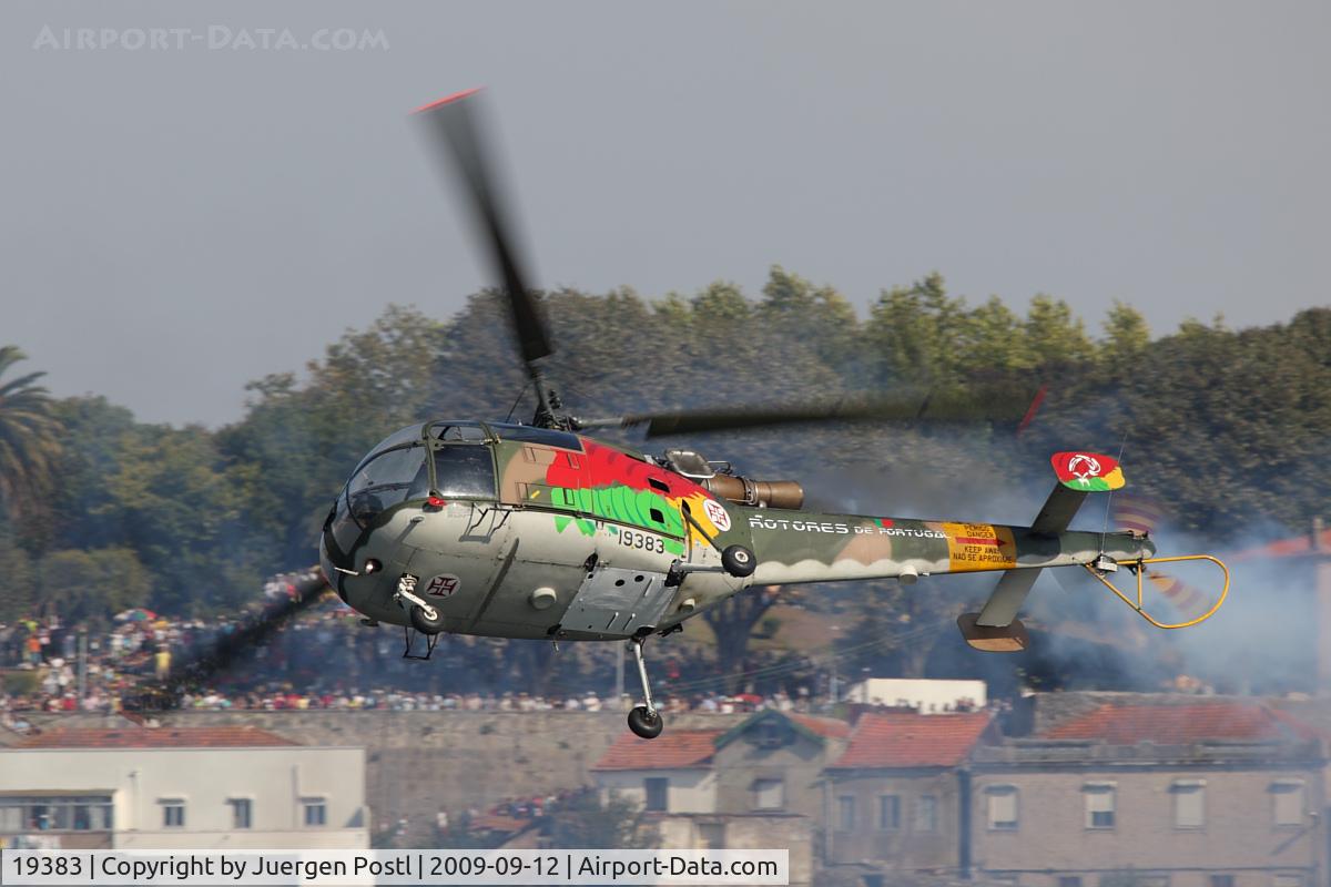 19383, Aérospatiale SA-316B Alouette III C/N 1840, Red Bull Air Race Porto 2009 - Portugal Air Force - Aerospatiale SA-316B Alouette III