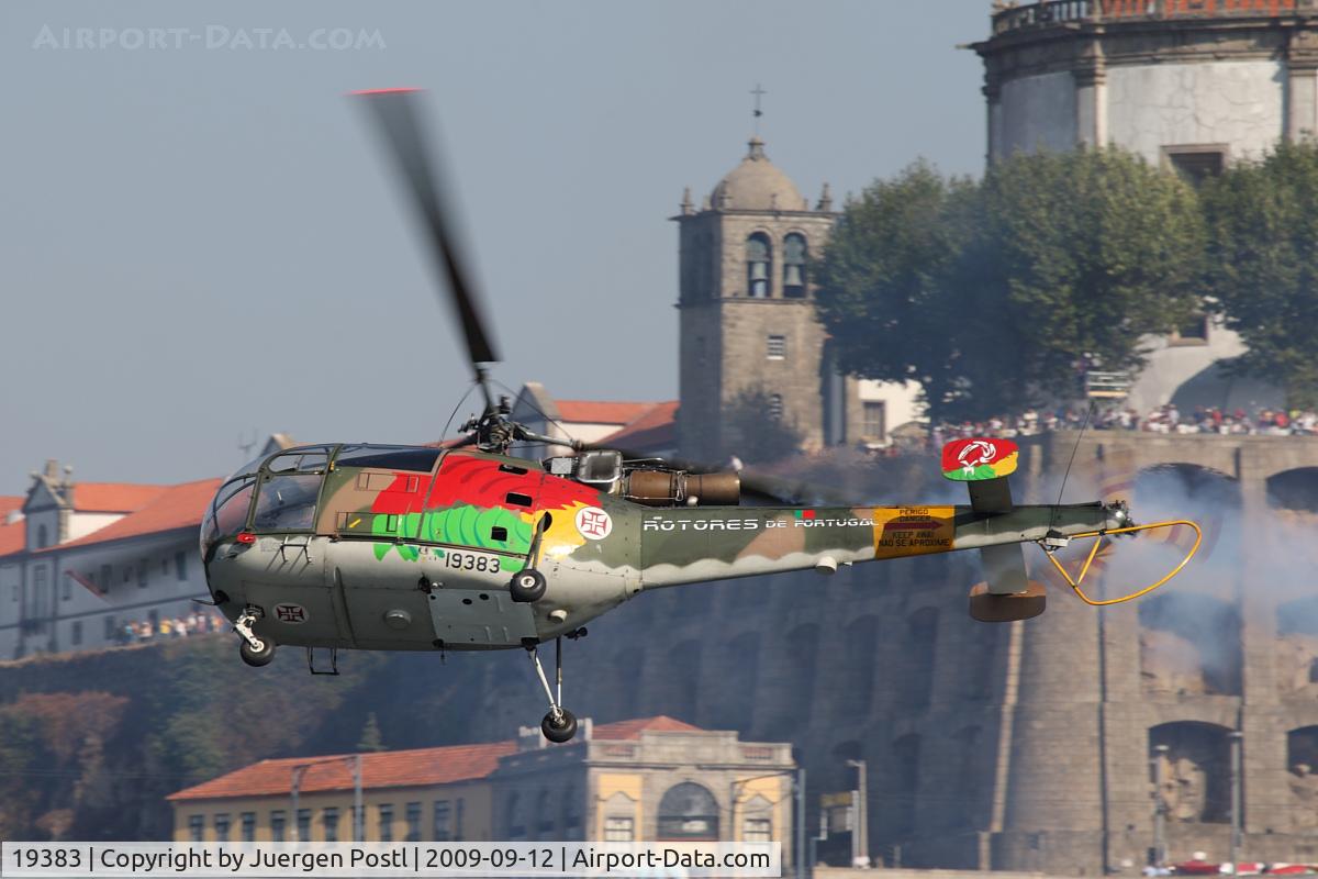 19383, Aérospatiale SA-316B Alouette III C/N 1840, Red Bull Air Race Porto 2009 - Portugal Air Force - Aerospatiale SA-316B Alouette III
