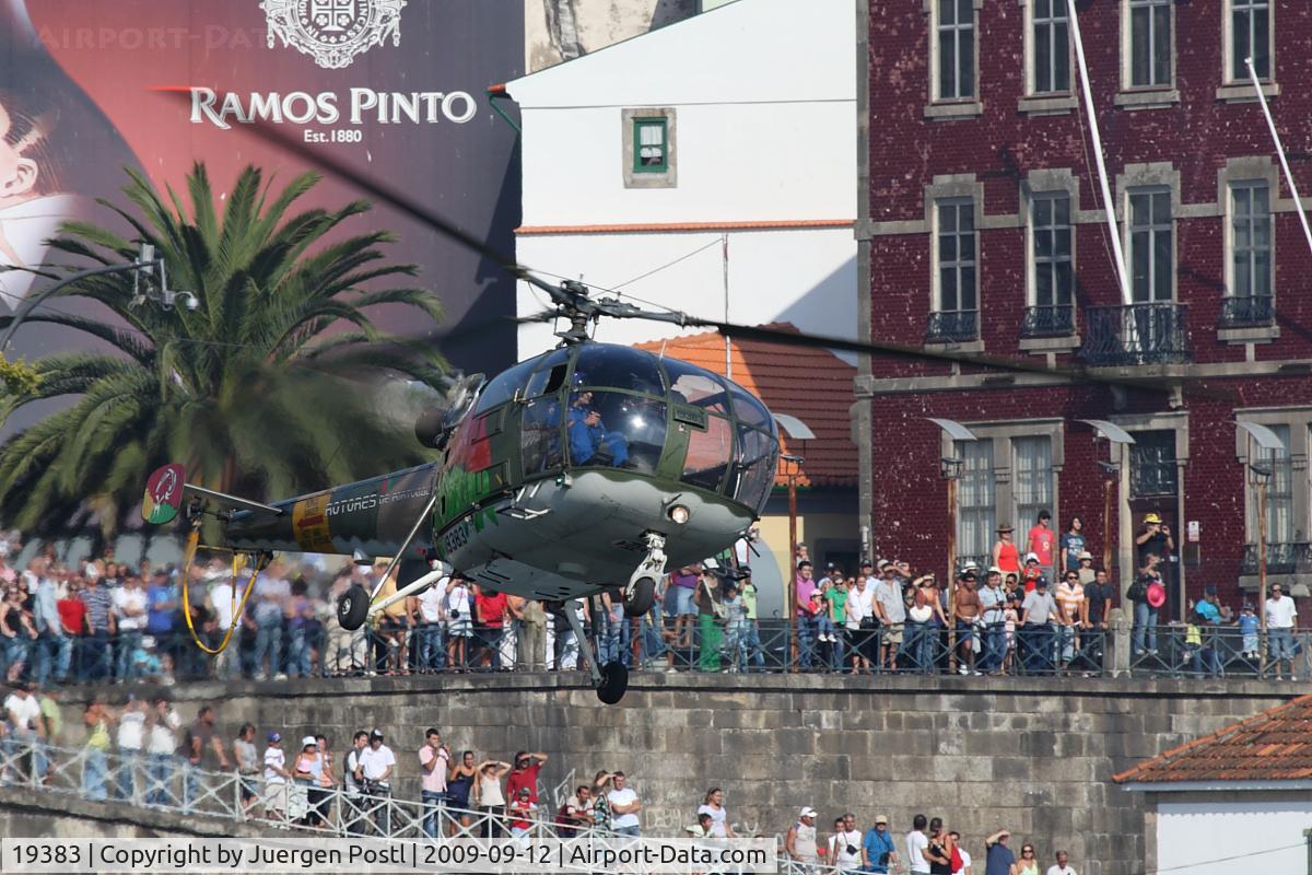19383, Aérospatiale SA-316B Alouette III C/N 1840, Red Bull Air Race Porto 2009 - Portugal Air Force - Aerospatiale SA-316B Alouette III