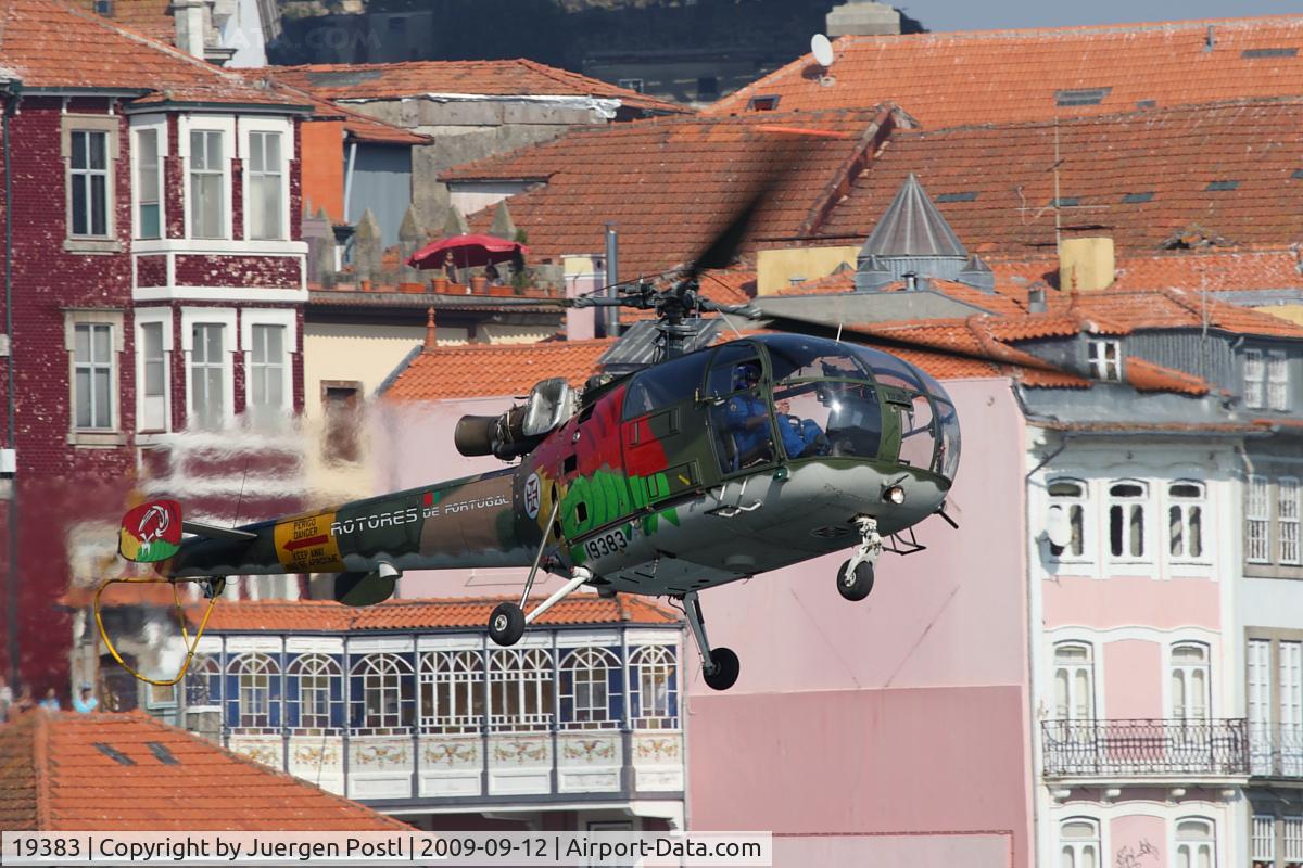19383, Aérospatiale SA-316B Alouette III C/N 1840, Red Bull Air Race Porto 2009 - Portugal Air Force - Aerospatiale SA-316B Alouette III