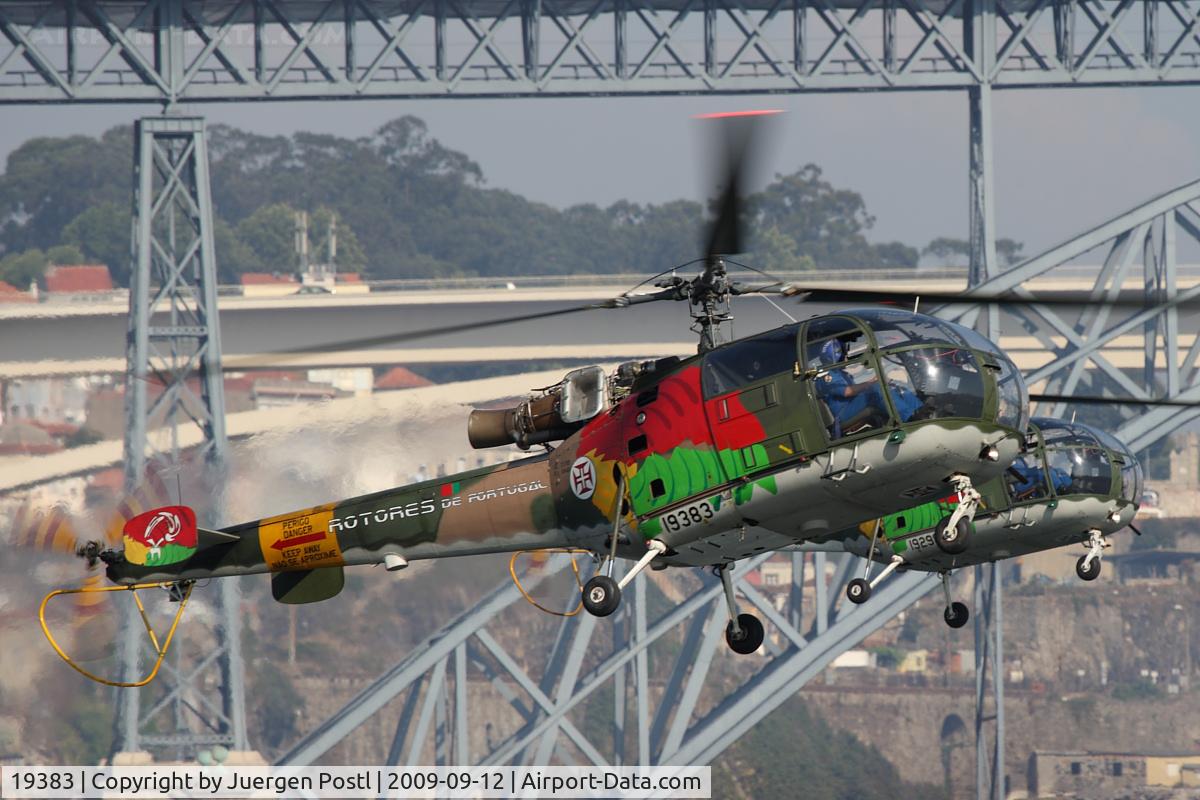 19383, Aérospatiale SA-316B Alouette III C/N 1840, Red Bull Air Race Porto 2009 - Portugal Air Force - Aerospatiale SA-316B Alouette III