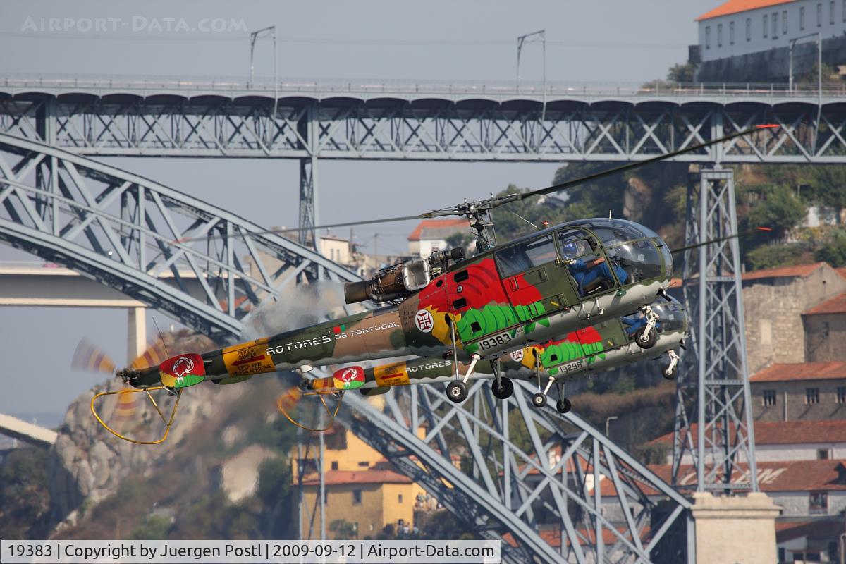 19383, Aérospatiale SA-316B Alouette III C/N 1840, Red Bull Air Race Porto 2009 - Portugal Air Force - Aerospatiale SA-316B Alouette III