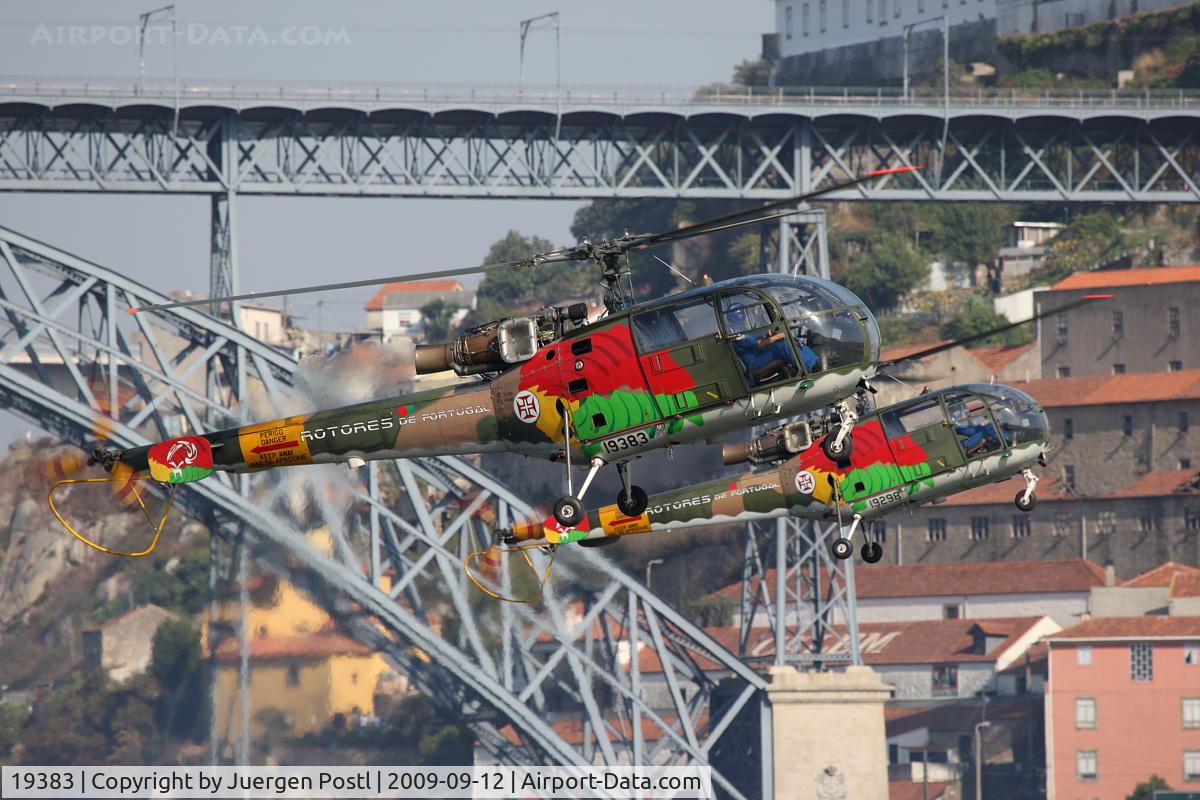 19383, Aérospatiale SA-316B Alouette III C/N 1840, Red Bull Air Race Porto 2009 - Portugal Air Force - Aerospatiale SA-316B Alouette III