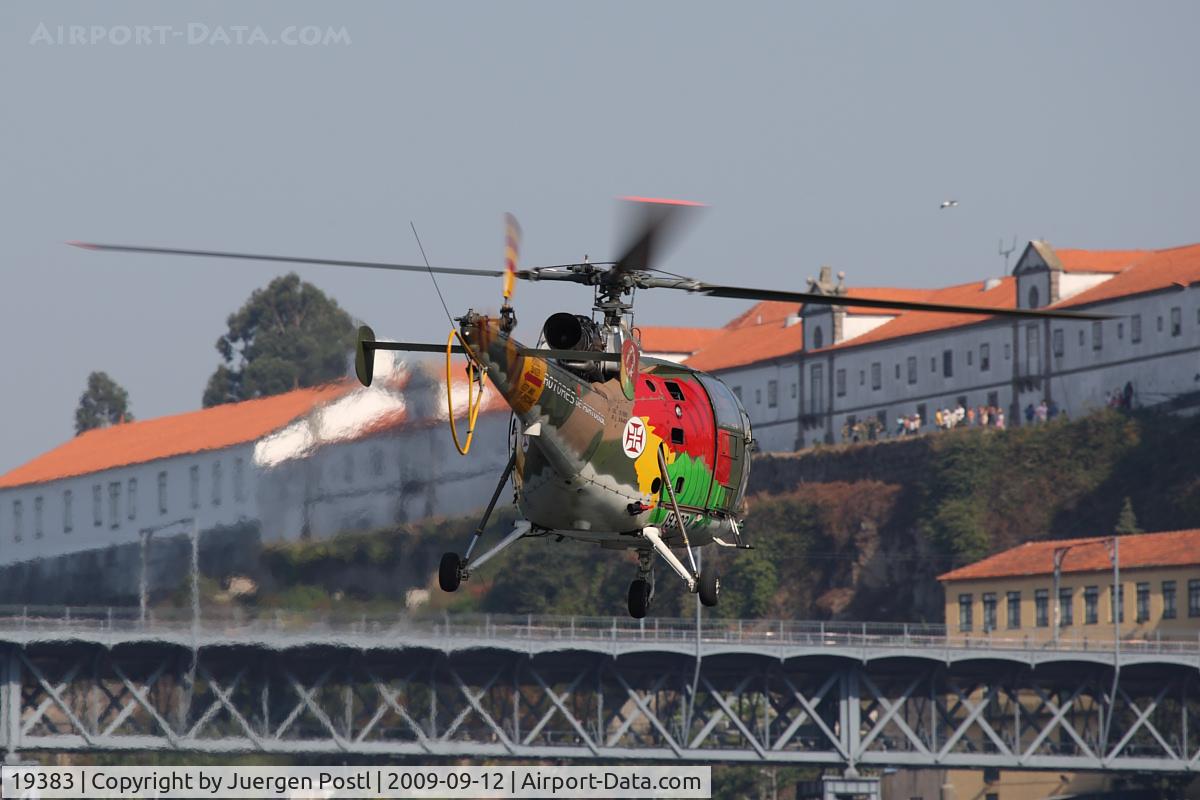 19383, Aérospatiale SA-316B Alouette III C/N 1840, Red Bull Air Race Porto 2009 - Portugal Air Force - Aerospatiale SA-316B Alouette III