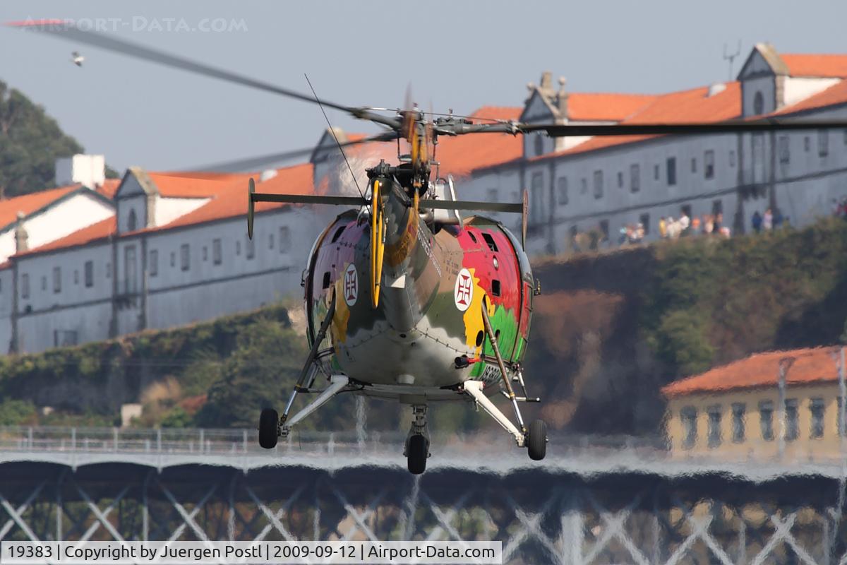 19383, Aérospatiale SA-316B Alouette III C/N 1840, Red Bull Air Race Porto 2009 - Portugal Air Force - Aerospatiale SA-316B Alouette III