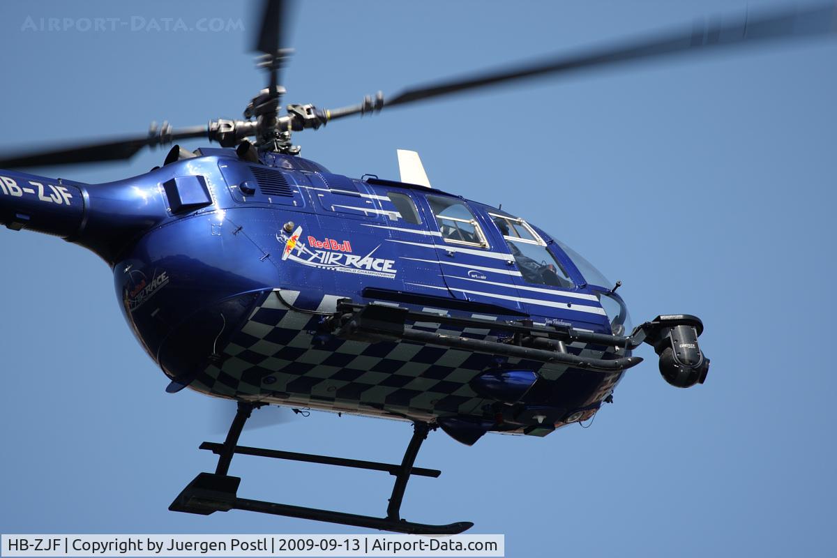 HB-ZJF, 1971 MBB Bo-105CBS-4 C/N S-13, Red Bull Air Race Porto 2009 - Messerschmitt BO105 S