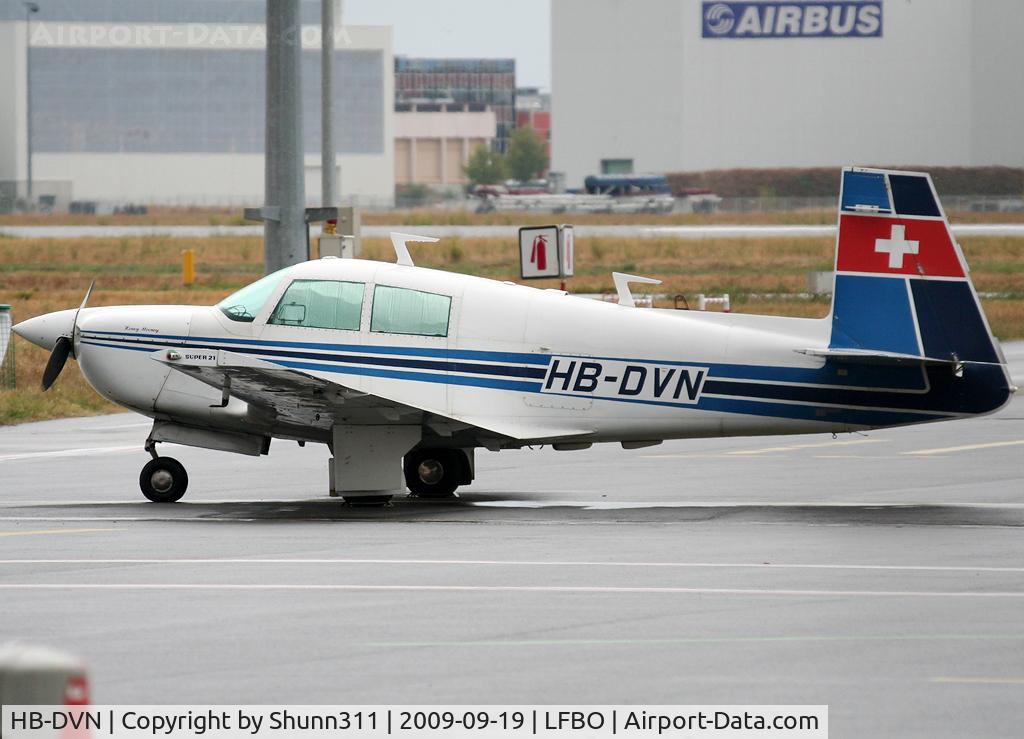 HB-DVN, 1965 Mooney M20E Super 21 C/N 807, Parked at the General Aviation area...