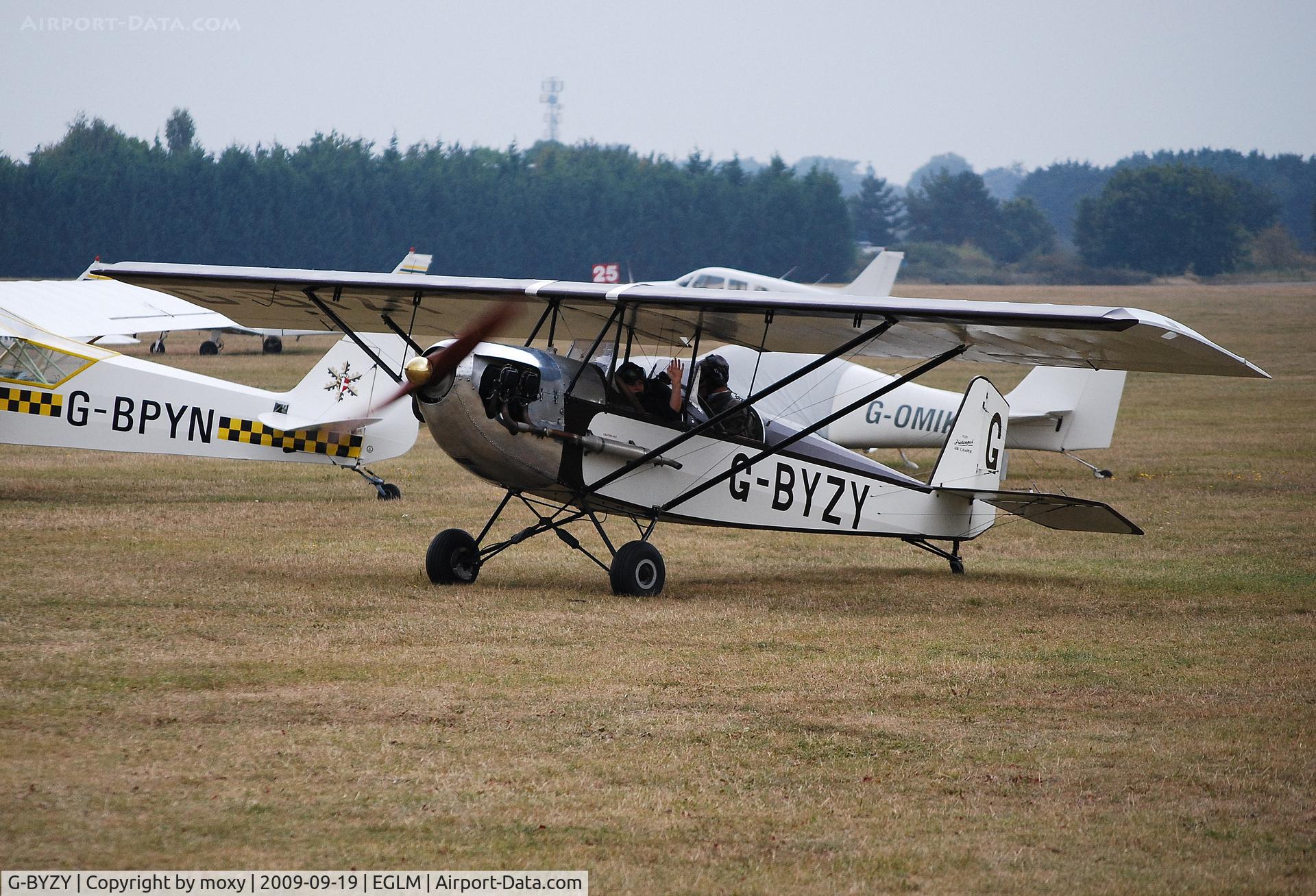 G-BYZY, 2000 Pietenpol Air Camper C/N PFA 047-12190, Pietenpol Air Camper at White Waltham with a sort of 1930's paint job