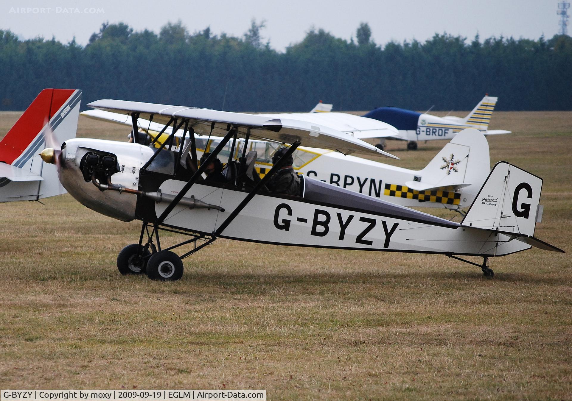 G-BYZY, 2000 Pietenpol Air Camper C/N PFA 047-12190, Pietenpol Air Camper. Pre war looks except for the Lycoming under the bonnet