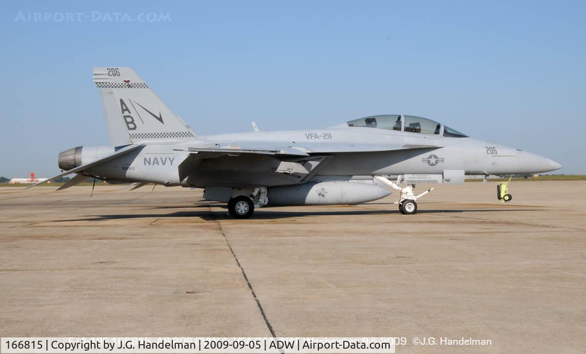 166815, Boeing F/A-18F Super Hornet C/N F188, at NAF Washington