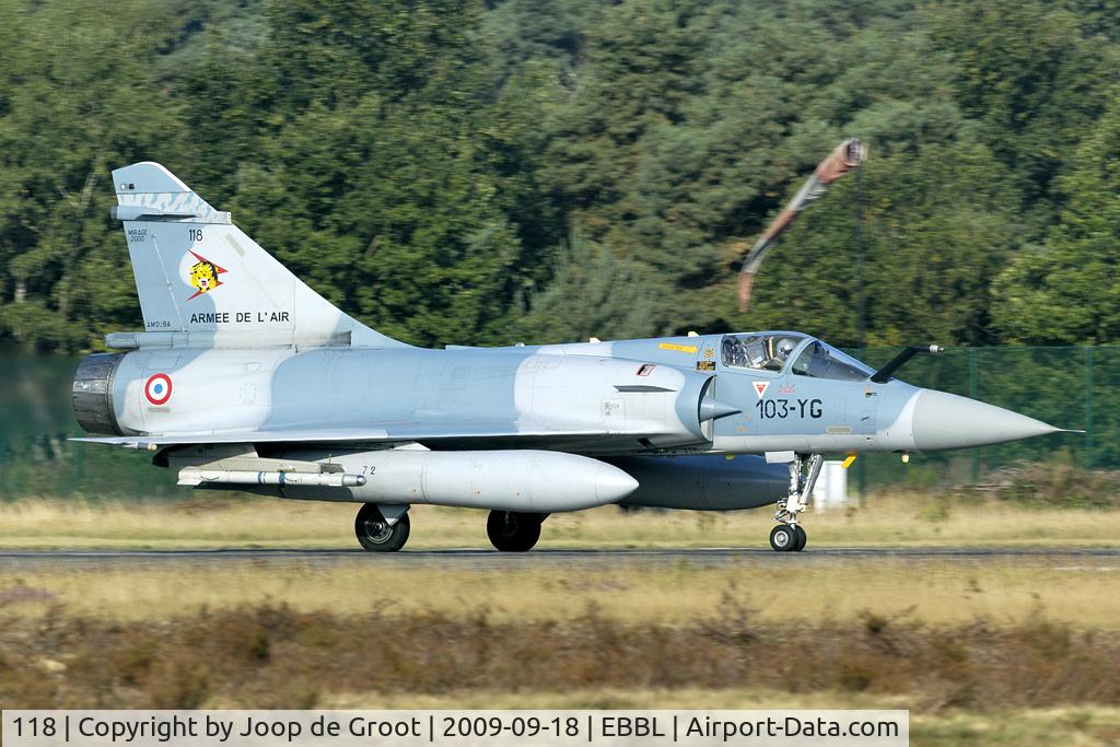 118, Dassault Mirage 2000C C/N 385, EC01.012 participant of the Tiger Meet 2009.