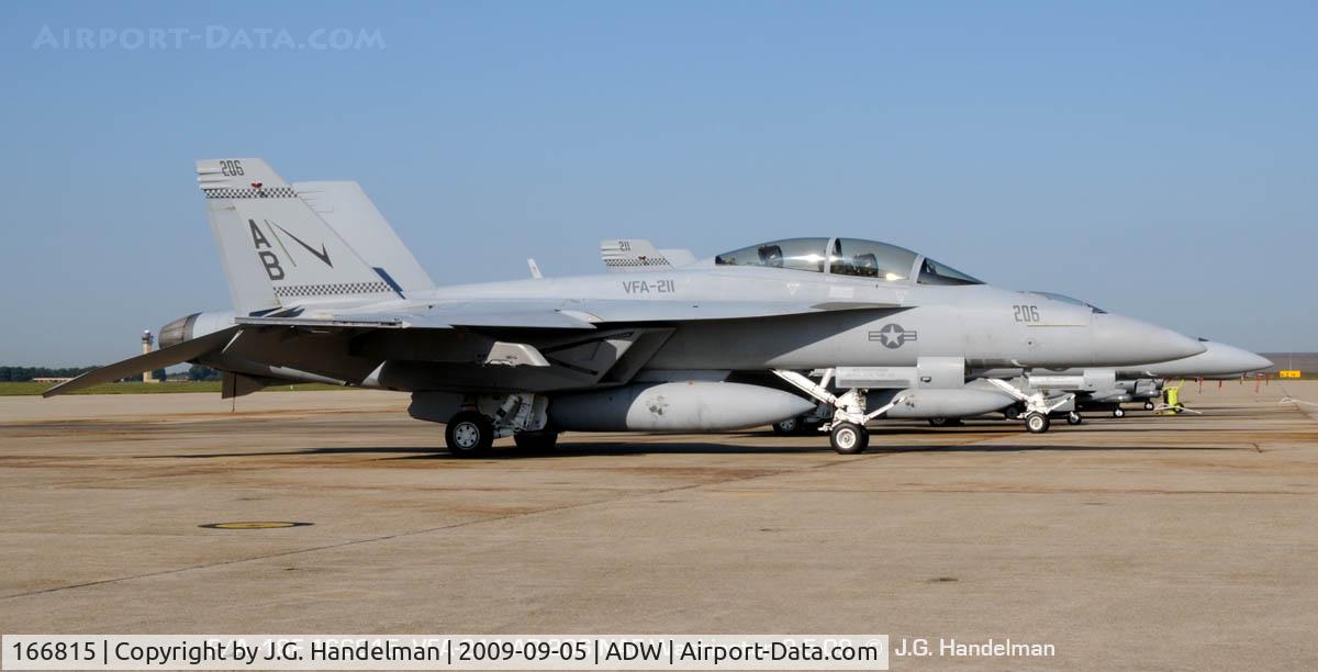 166815, Boeing F/A-18F Super Hornet C/N F188, at NAF Washington