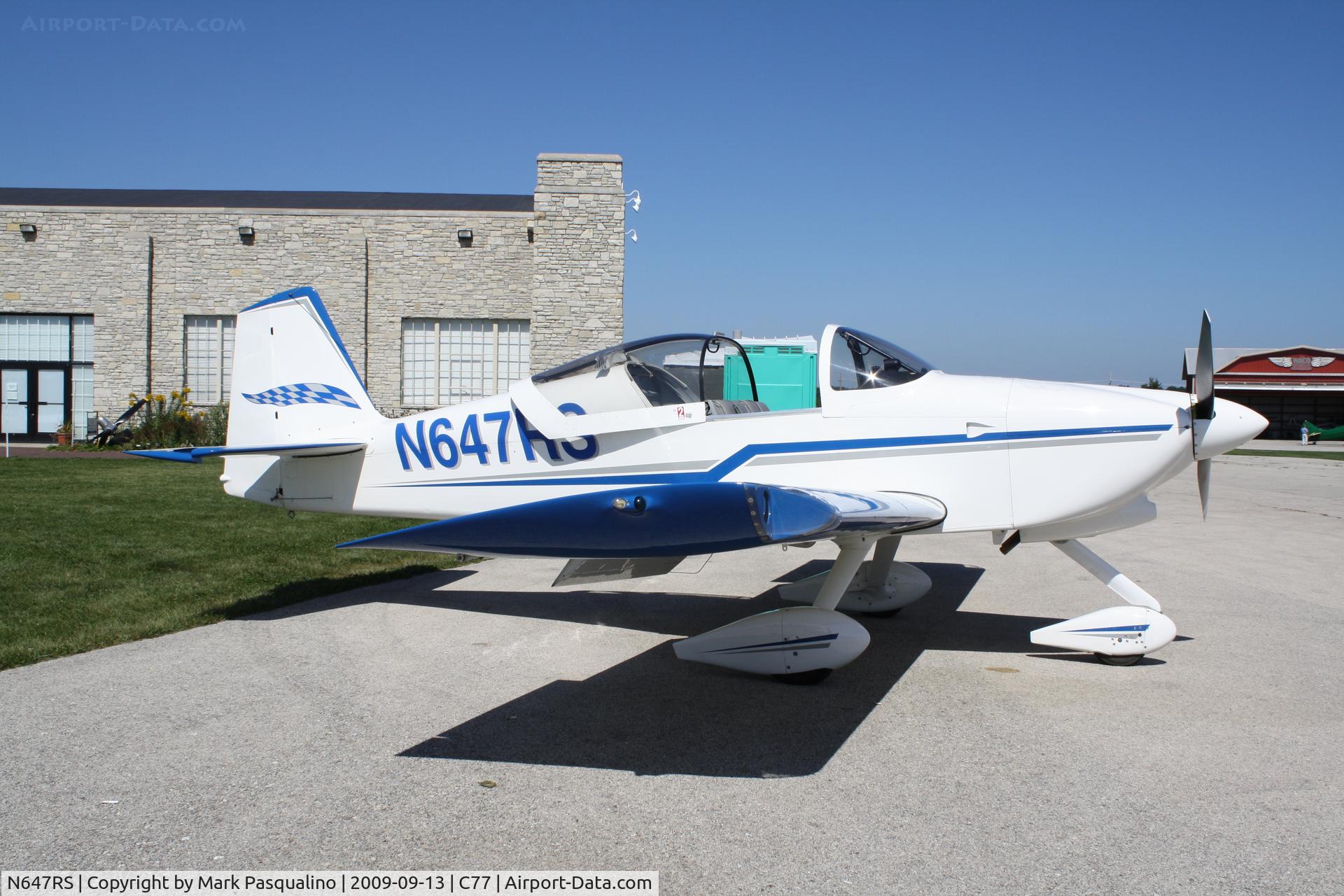 N647RS, 1997 Vans RV-6A C/N RS-01, RV-6A