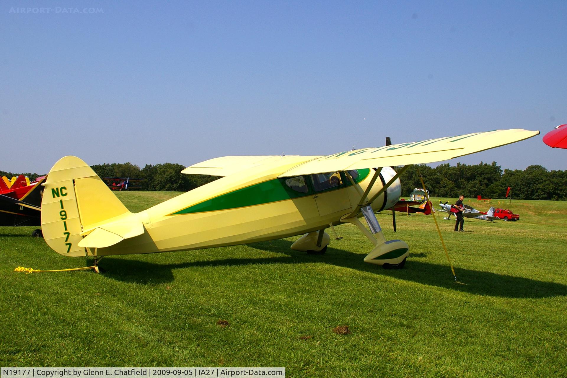 N19177, 1938 Fairchild 24 J C/N 3501, At the Antique Airplane Association Fly In