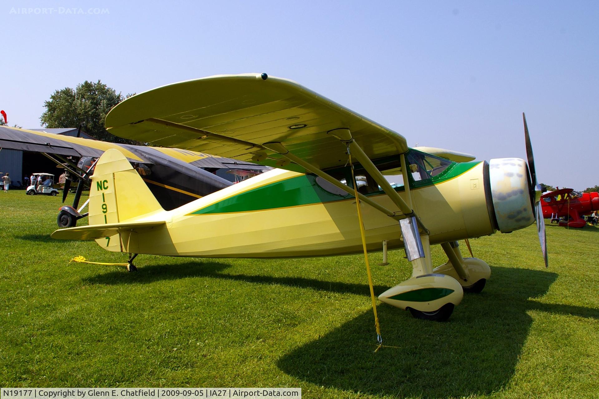 N19177, 1938 Fairchild 24 J C/N 3501, At the Antique Airplane Association Fly In