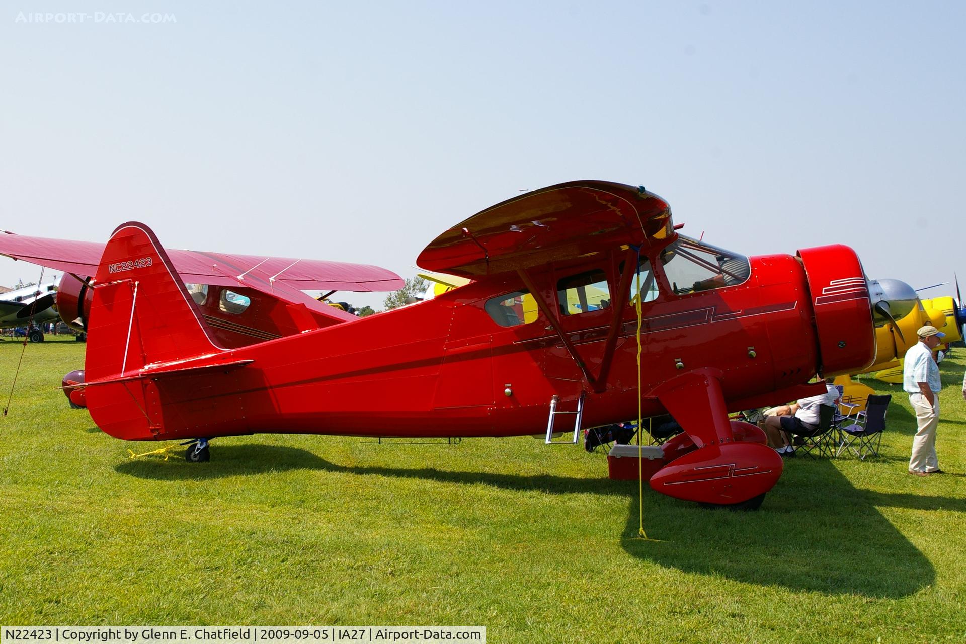 N22423, 1940 Howard Aircraft DGA-15P C/N 522, At the Antique Airplane Association Fly In.