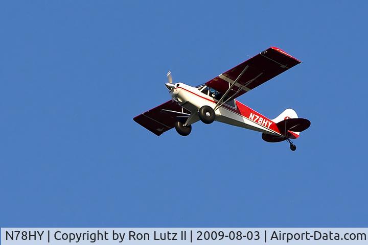 N78HY, 1999 Aviat A-1B Husky C/N 2048, Taken on 8-3-2009 over Cooper's Lake during Pennsic War 38.