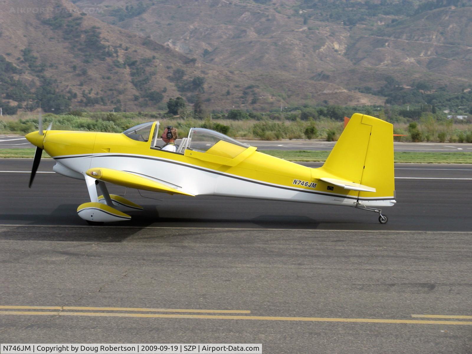 N746JM, 2007 Vans RV-7 C/N 71695, 2007 Malherbe/Malherbe VAN's RV-7, taxi back