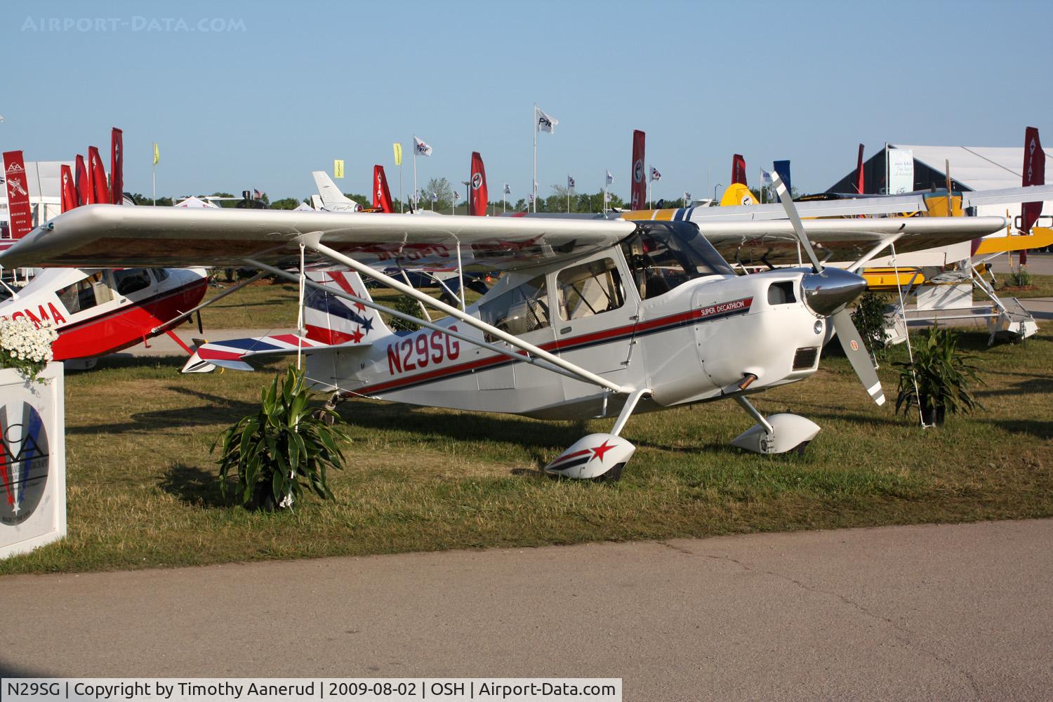 N29SG, 1992 American Champion 8KCAB Super Decathlon C/N 1084-2009, American Champion Aircraft 8KCAB, c/n: 1084-2009