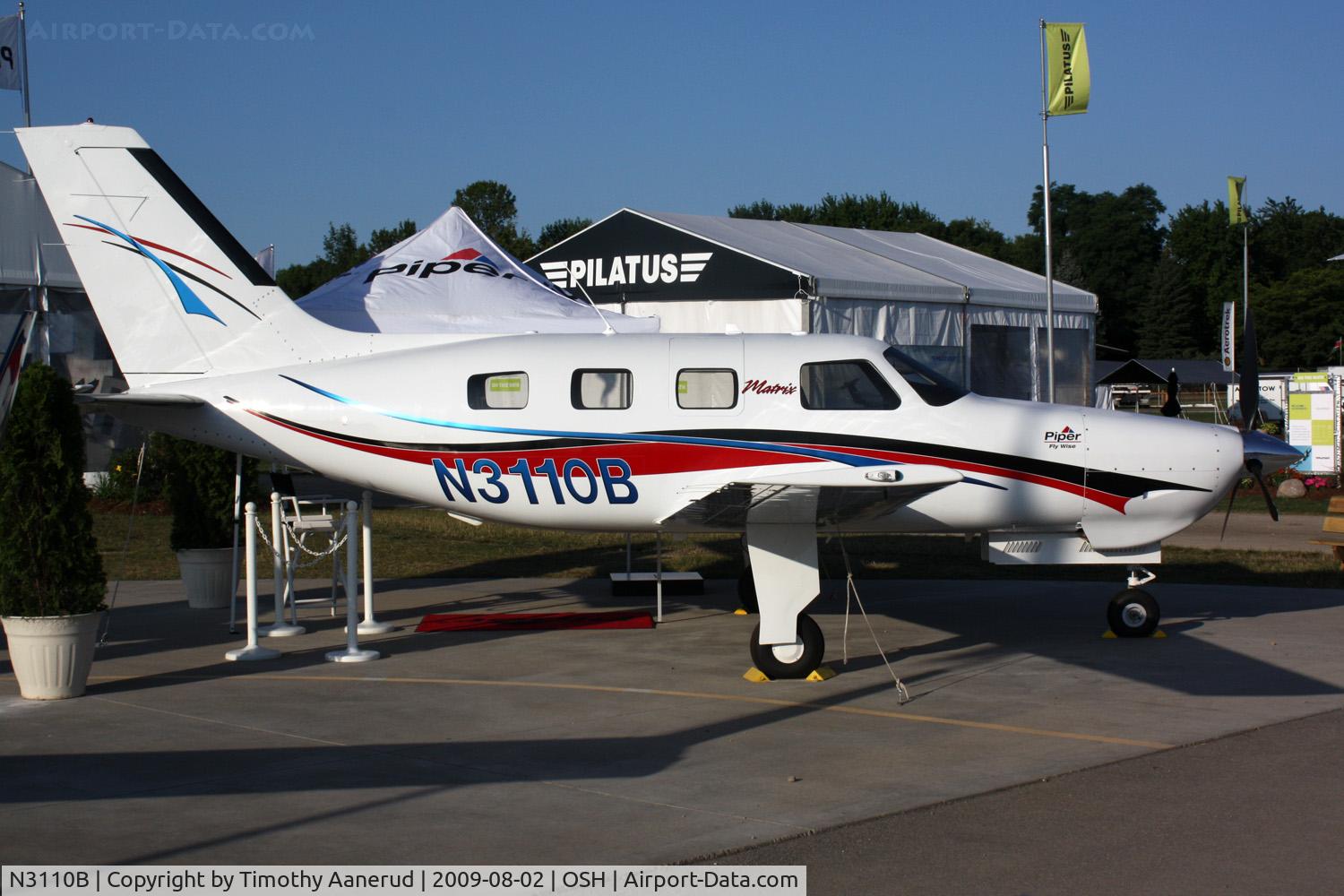 N3110B, 2009 Piper PA-46R-350T Malibu Matrix C/N 4692123, Piper PA46R-350T, c/n: 4692123