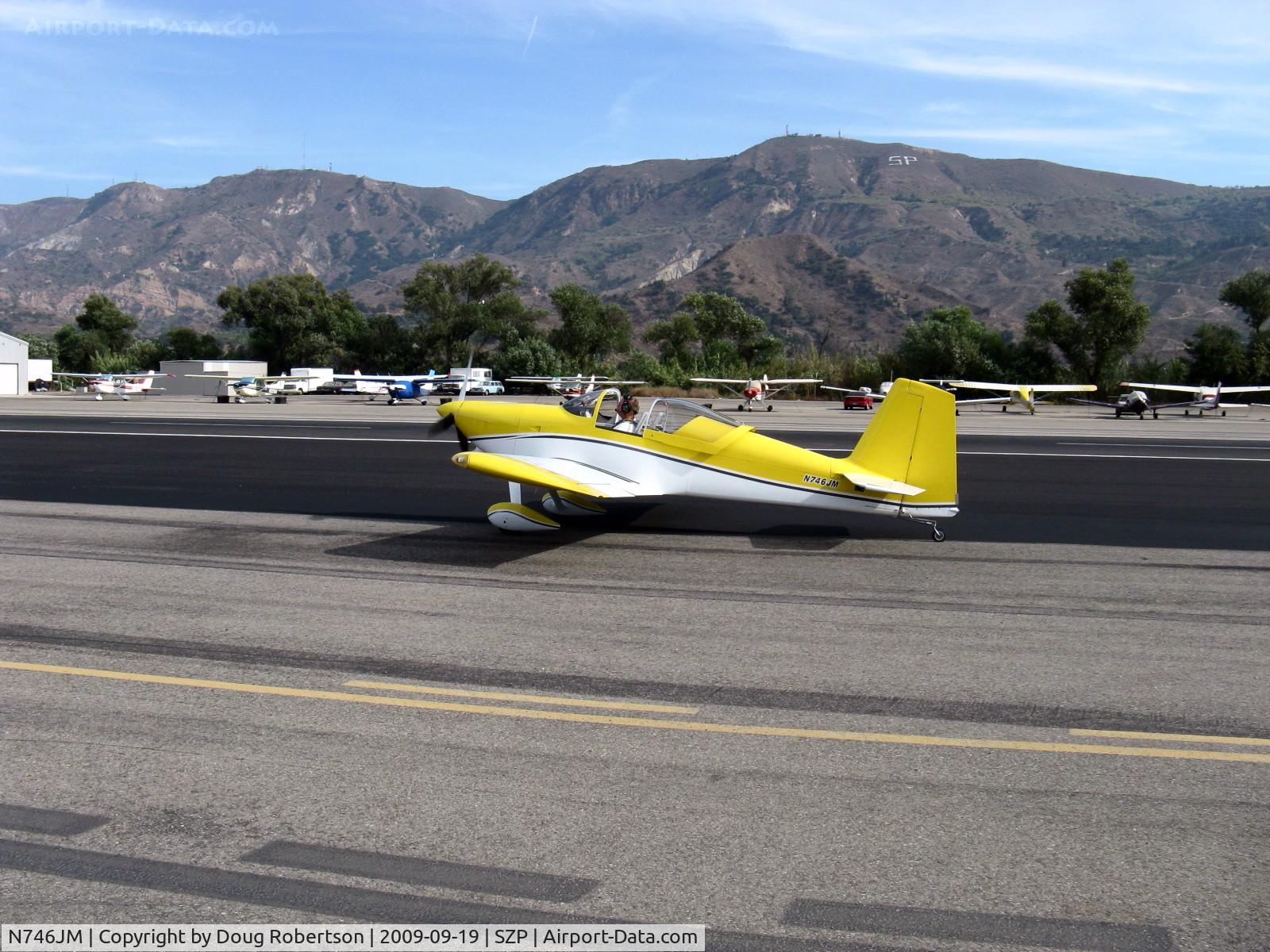 N746JM, 2007 Vans RV-7 C/N 71695, 2007 Malherbe/Malherbe VAN's RV-7, taxi back
