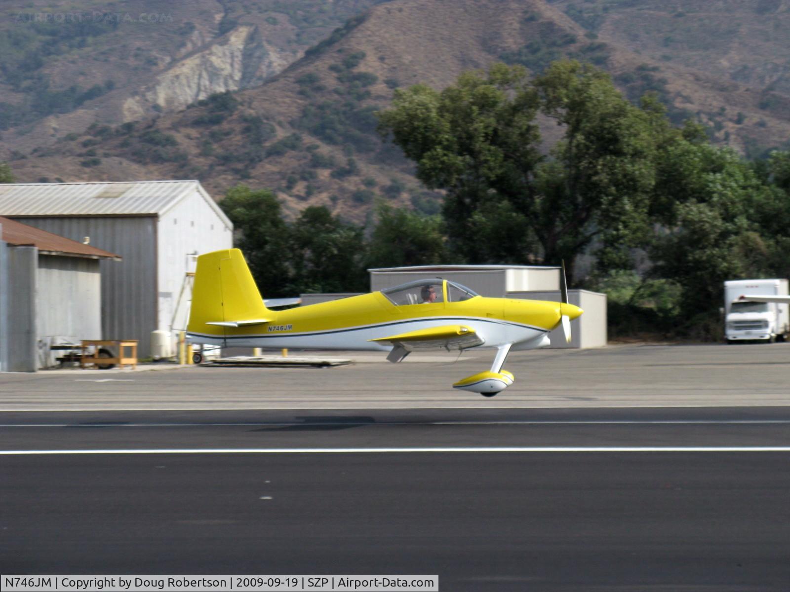 N746JM, 2007 Vans RV-7 C/N 71695, 2007 Malherbe/Malherbe VAN's RV-7, landing Rwy 22