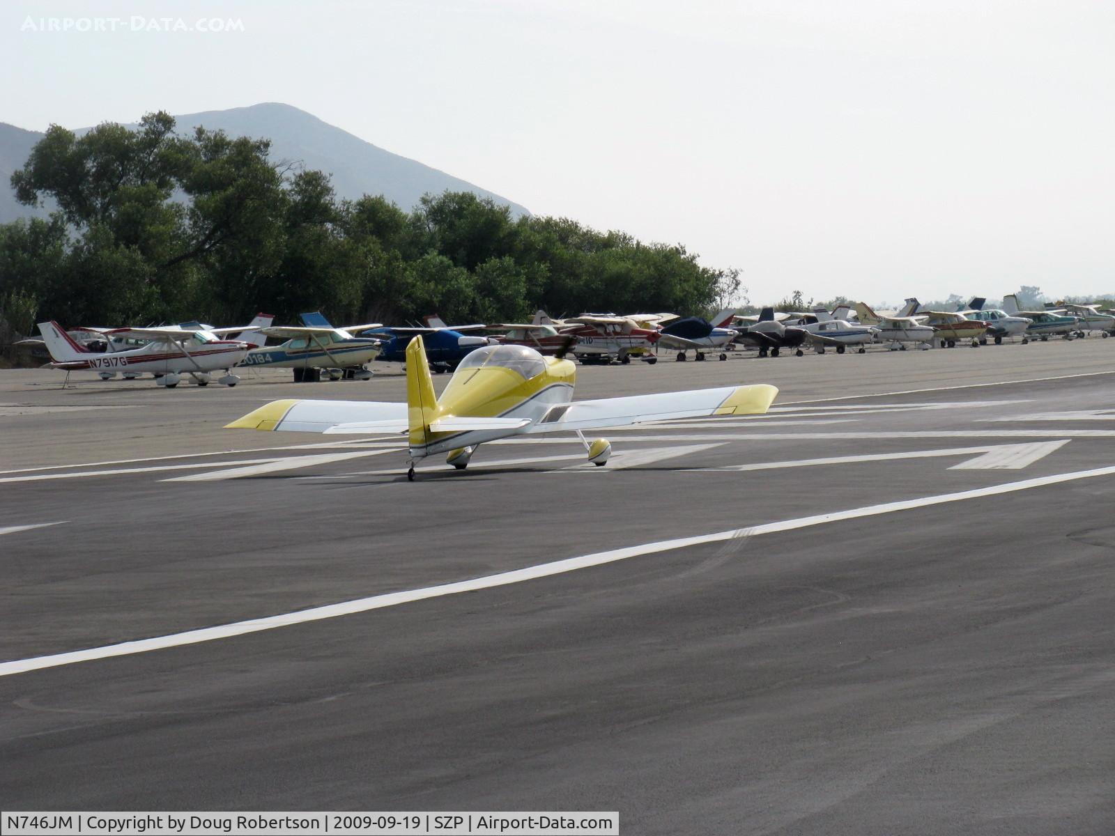 N746JM, 2007 Vans RV-7 C/N 71695, 2007 Malherbe/Malherbe VAN's RV-7, takeoff roll Rwy 22