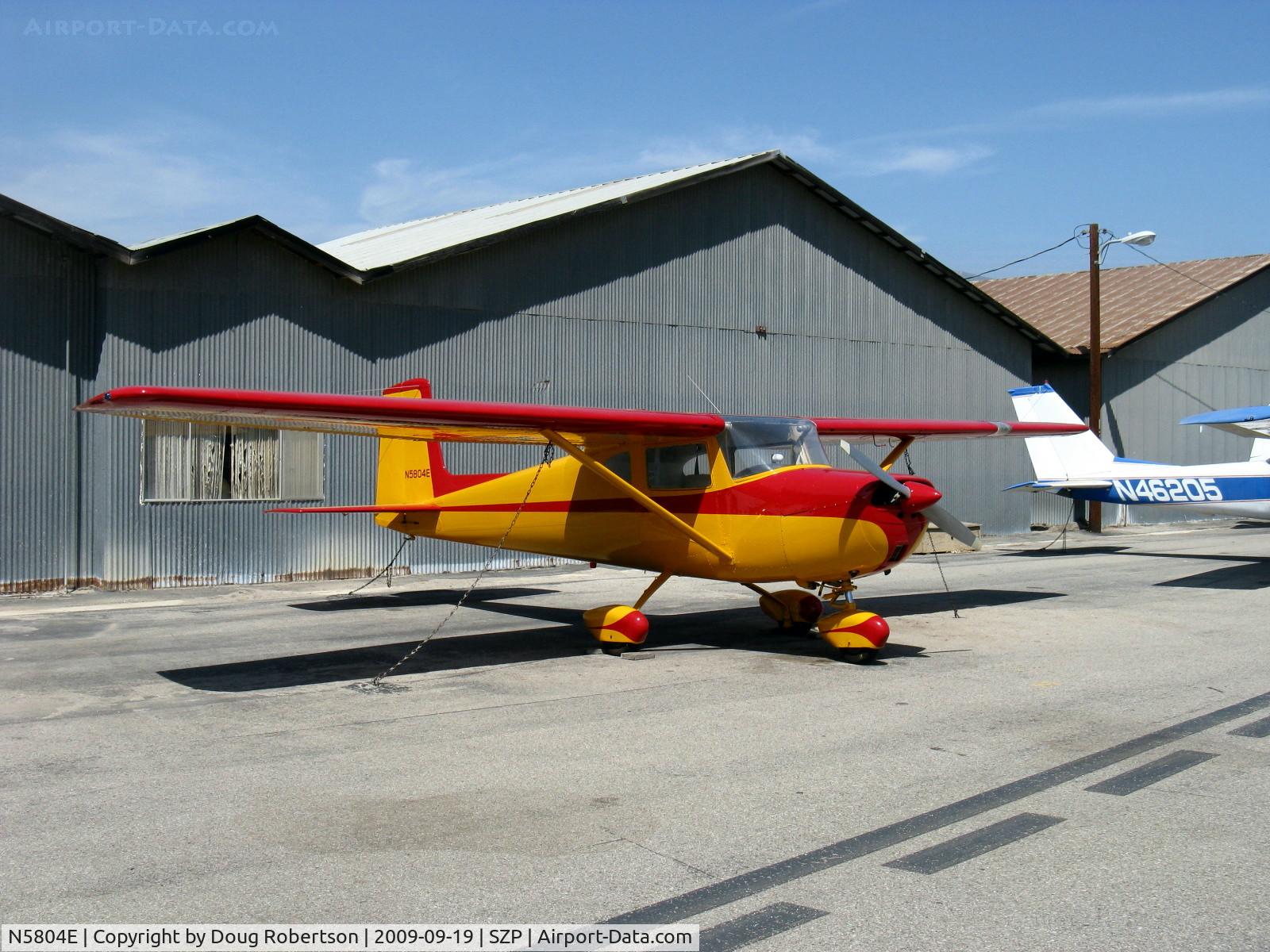N5804E, 1959 Cessna 150 C/N 17304, 1959 Cessna 150, Continental O-200 100 Hp, newly refinished same color scheme