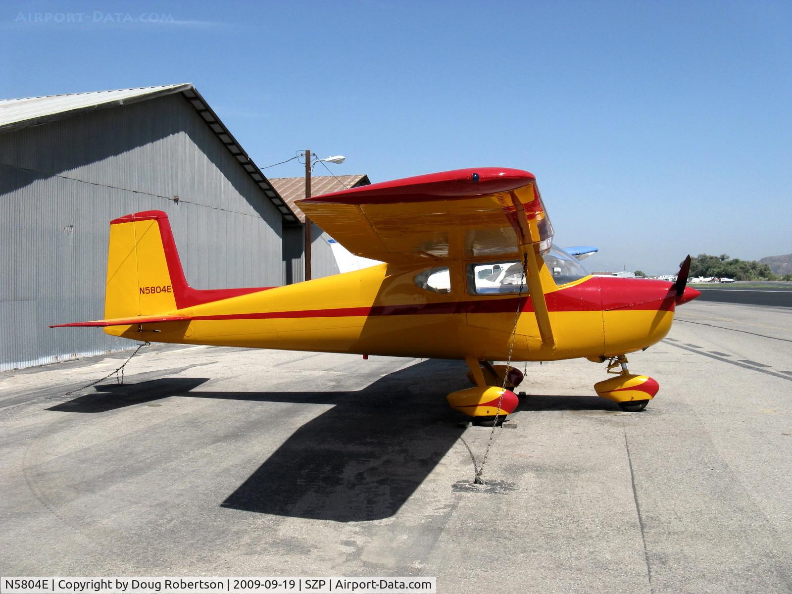 N5804E, 1959 Cessna 150 C/N 17304, 1959 Cessna 150, Continental O-200 100 Hp, newly refinished same color scheme