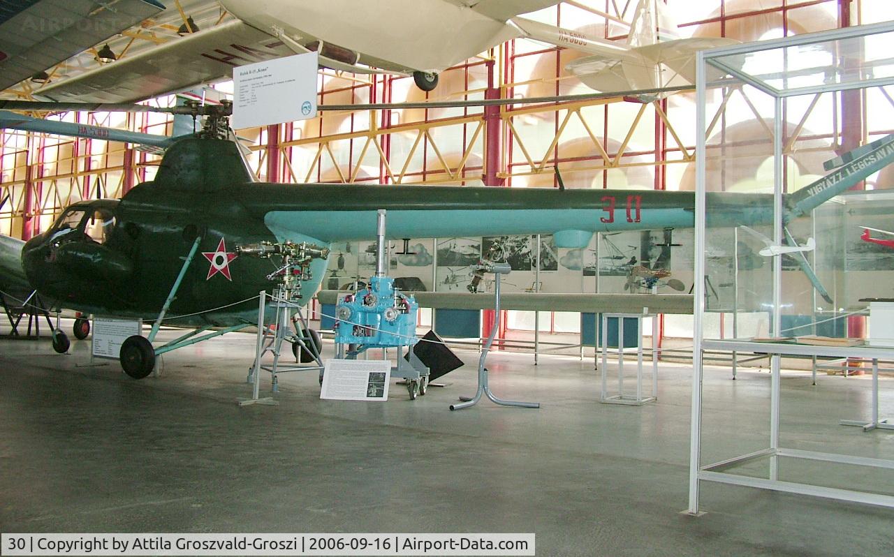 30, 1964 Mil Mi-1M C/N 401030, Budapest is a traffic museum, a Petöfi hall.