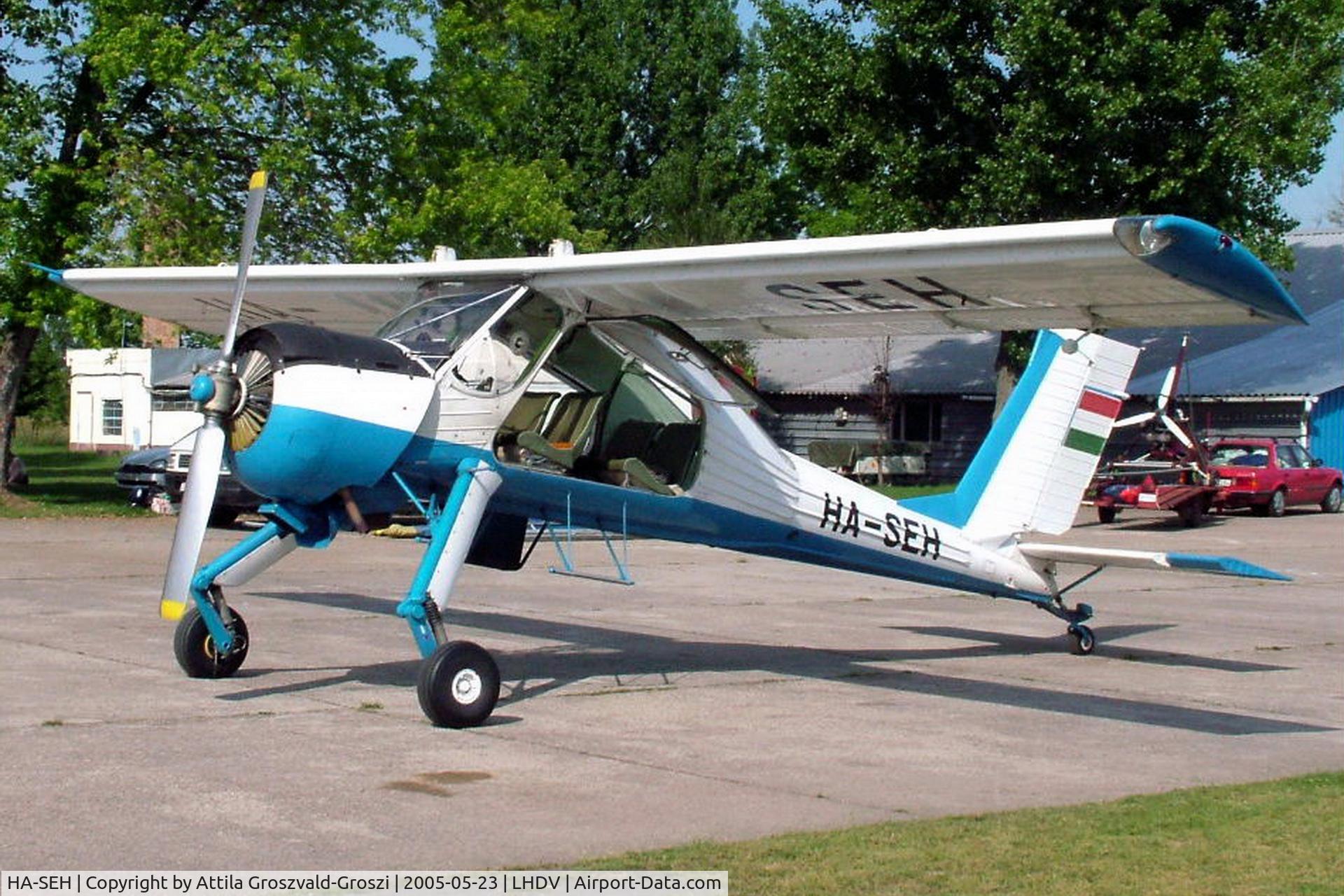 HA-SEH, 1982 PZL-Okecie PZL-104 Wilga 35A C/N 17820684, Dunaujváros Airport - 2005-06-03 Shattered in an airplane accident