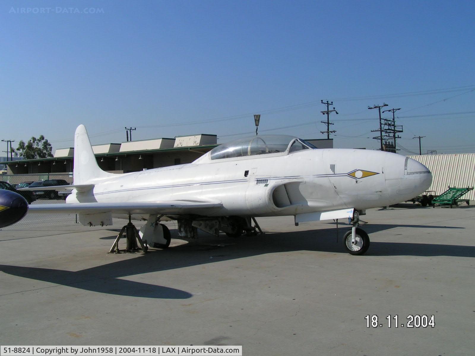 51-8824, 1951 Lockheed T-33A Shooting Star C/N 580-6608, T-33 in an aviation school near LAX