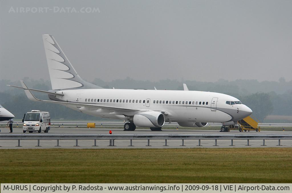 M-URUS, 2005 Boeing 737-7GC BBJ C/N 34622, Boeing 737-7GC/W BBJ at VIE