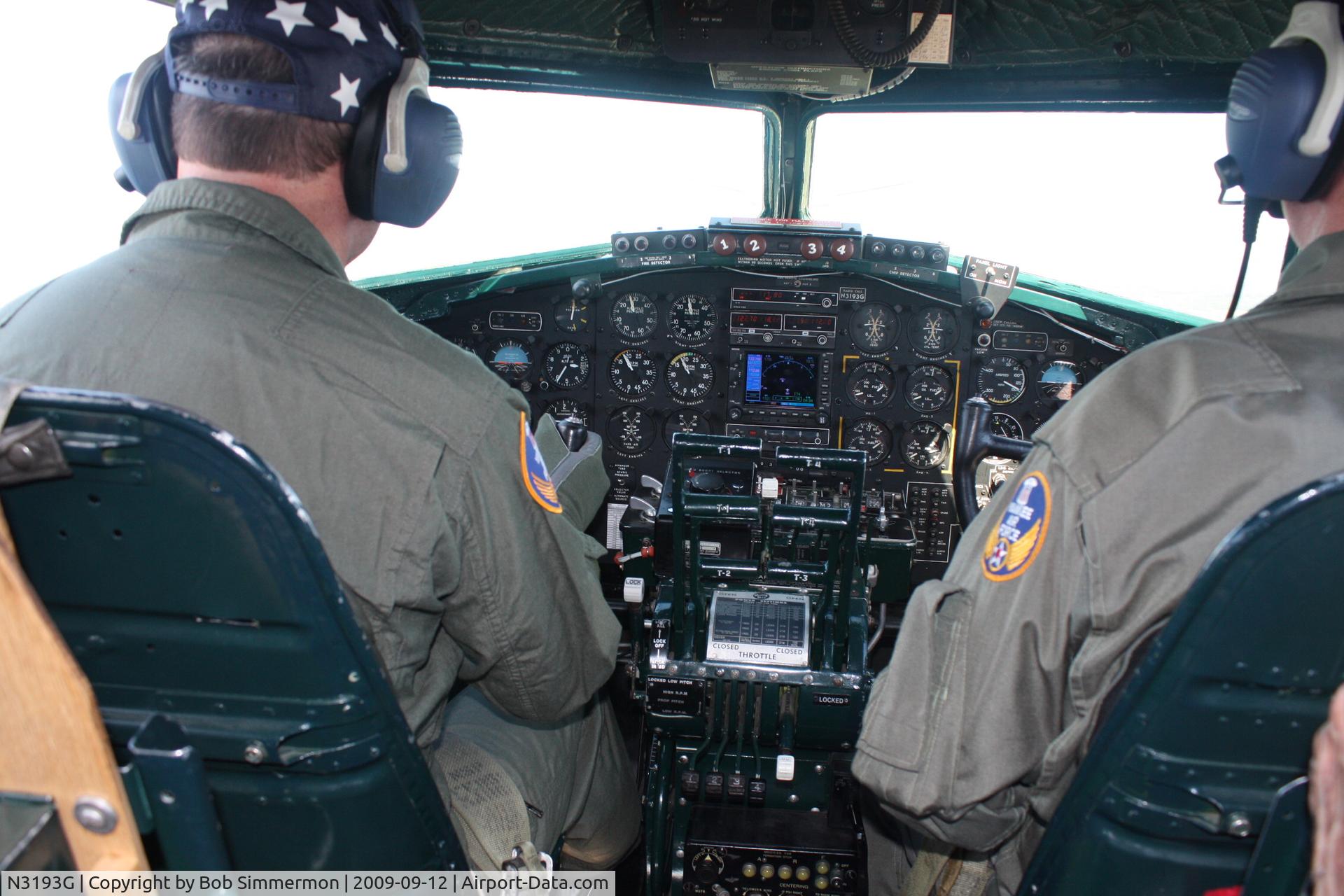 N3193G, 1944 Boeing B-17G Flying Fortress C/N 77255, Level at 2600' in Yankee Lady over western Ohio.