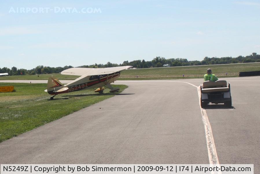 N5249Z, 1961 Piper PA-22-108 Colt Colt C/N 22-8933, Departing the MERFI fly-in, Urbana, Ohio.